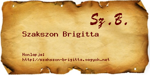 Szakszon Brigitta névjegykártya